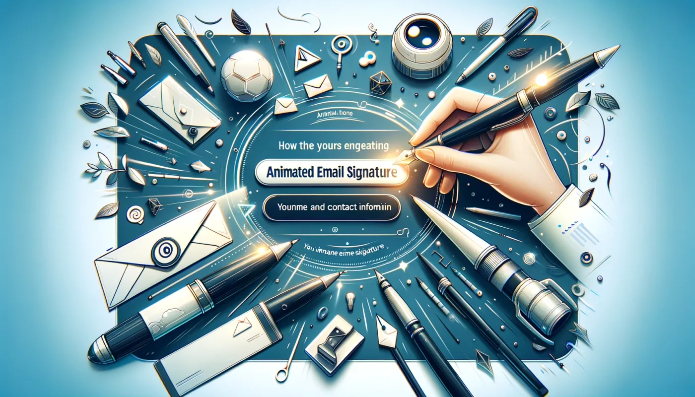 signature de mail professionnelle animée.