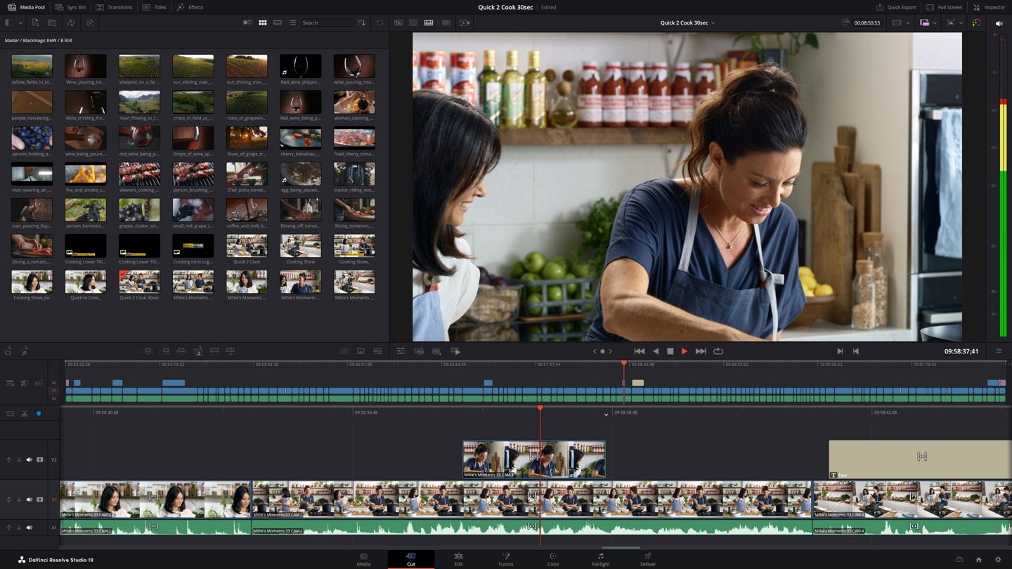 Raccourcis clavier DaVinci Resolve pour mac Optimisez
