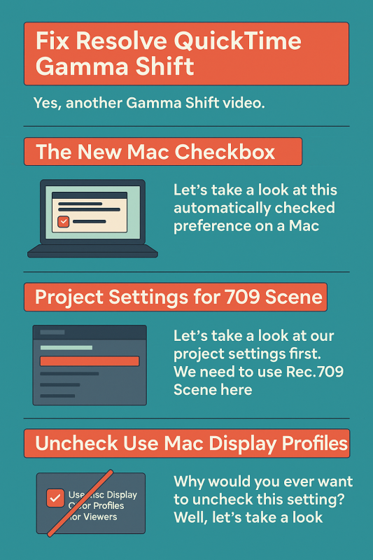 Corriger le QuickTime Gamma Shift dans DaVinci Resolve2
