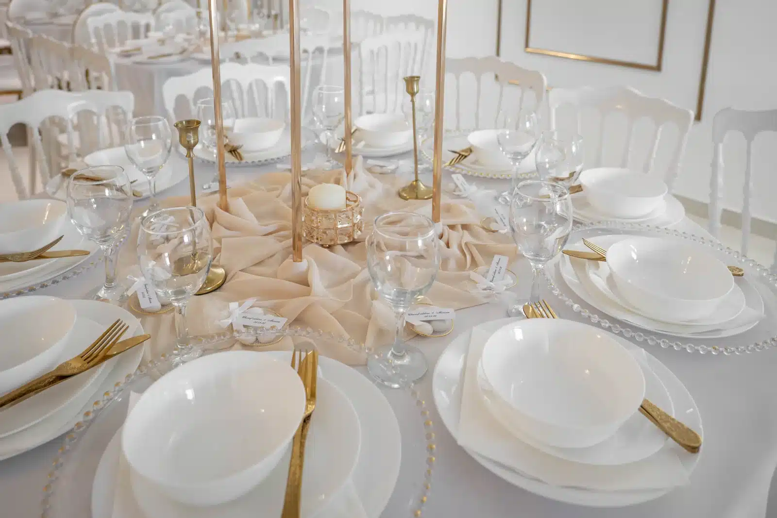 Décoration de table mariage chez MD Event
